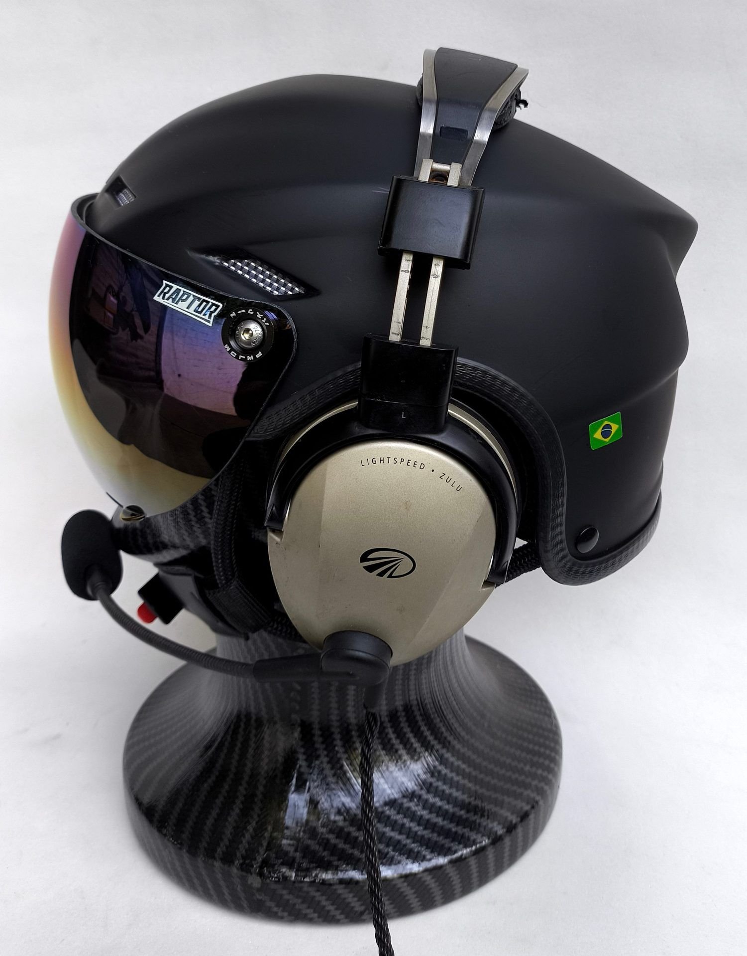 CAPACETE MODELO RAPTOR HEADSET - Imagem 2