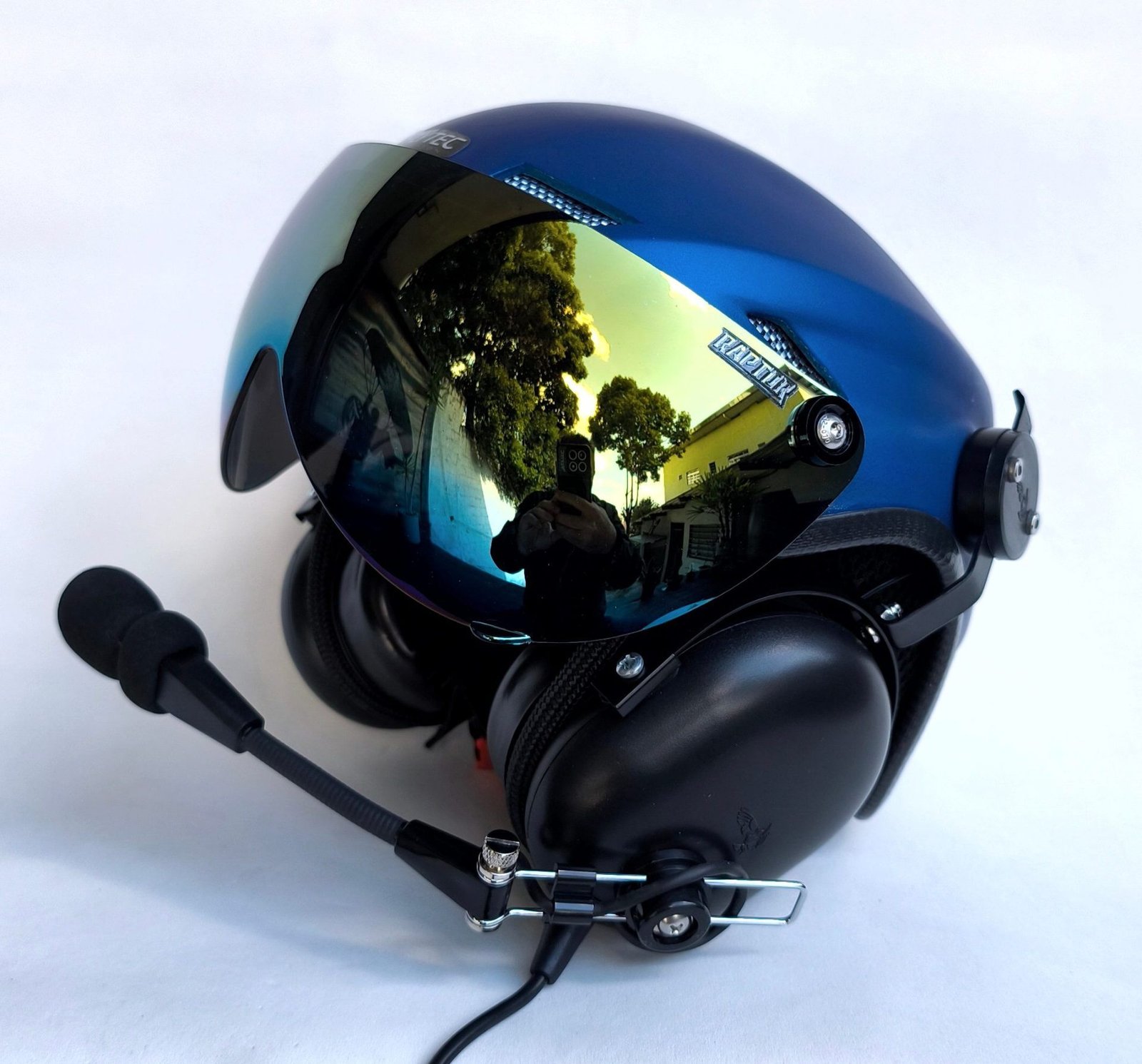 CAPACETE RAPTOR COR AZUL FOSCO - Imagem 10