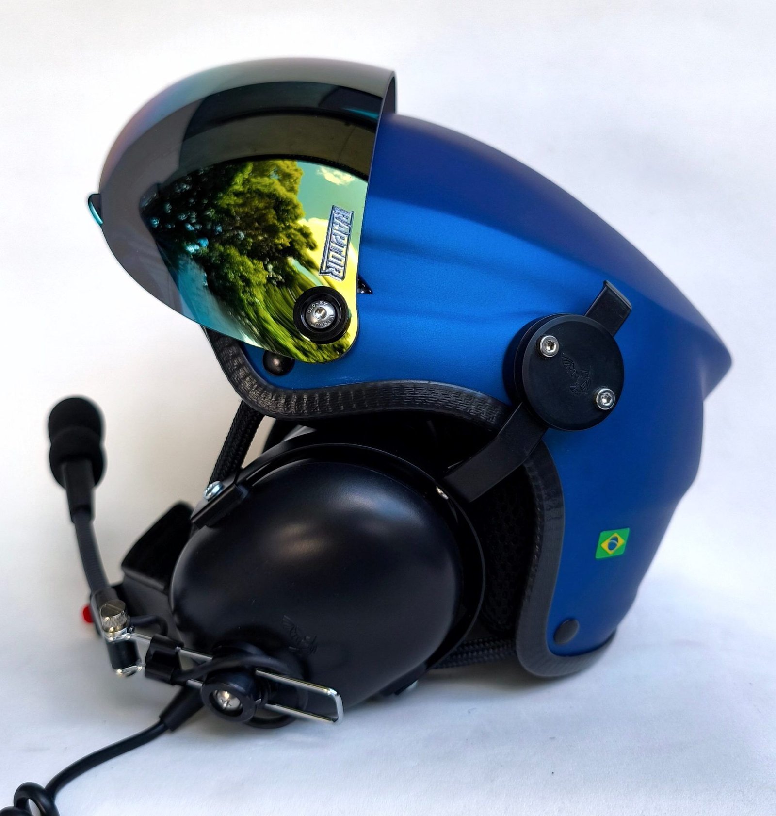 CAPACETE RAPTOR COR AZUL FOSCO - Imagem 11