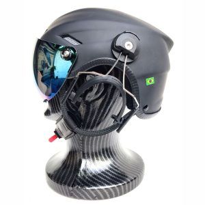 CAPACETE MODELO RAPTOR COM SUPORTE PARA ADAPTAÇÃO DOS FONES BOSE A20 E A30